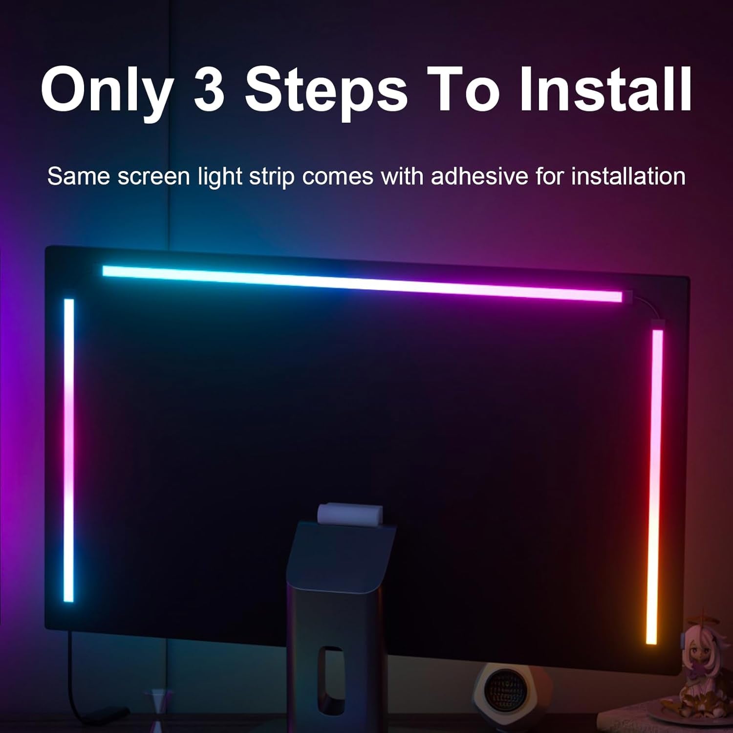 RGB LED Monitor Backlight Strip for Gaming & PC